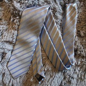 Le Chateau Silver Skinny Tie